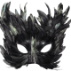 Mardi Gras feathers half-mask