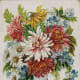 Victorian gold-embellished vase with assorted flowers * See downloading instructions above