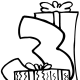 3 year old birthday clip art