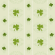 Free scrapbooking paper: Shamrocks and scrollwork on an avocado background