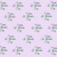 Happy St. Patrick's Day scrapbooking paper: purple background