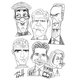 Bill Cosby, Harrison Ford, Clint Eastwood, George Clooney, David Duchovny, Gillian Anderson