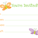 Orange and purple butterflies on white background