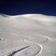Skiing tracks at the Schneeberg.
