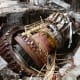 Russian workers at the damaged Sayano-Shushenskaya hydroelectric power plant. (AP Photo/Vitaly Bezrukikh)