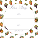 Vintage fruit on white