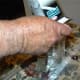 Kosta first gets the sugar into the sifter.