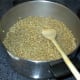 Now the wheat has finished cooking.