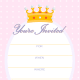 Pink with crown