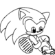 Sonic Pose4 - Sonic Hedgehog Kids Colouring Pictures to Print-and-Colour Online