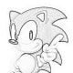 Sonic Pose5 - Sonic Hedgehog Kids Colouring Pictures to Print-and-Colour Online