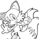 Sonic Pose2 - Sonic Hedgehog Kids Colouring Pictures to Print-and-Colour Online