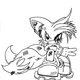 Sonic Pose3 - Sonic Hedgehog Kids Colouring Pictures to Print-and-Colour Online