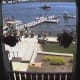 Lake front view from the ice cream shop at Aurora University George Williams College ice cream shop