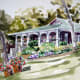 beautiful painting of Geneva Lakefront ice cream shop