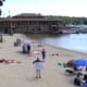 downtown Lake Geneva public beach with Riveria in the background