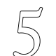 Number five coloring page.