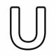 Alphabet Coloring Image U