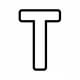 Alphabet Coloring Image T