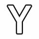 Alphabet Coloring Image Y