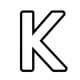 Alphabet Coloring Image K