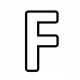 Alphabet Coloring Image F