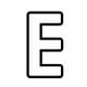 Alphabet Coloring Image E
