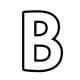 Alphabet Coloring Image B