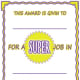 Super Job Printable Award