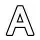 Alphabet Coloring Image A