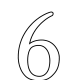 Number six coloring page.