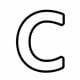 Alphabet Coloring Image C