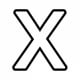 Alphabet Coloring Image X