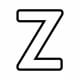 Alphabet Coloring Image Z