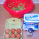 Prepare the eggs, feta, riccotta, sautéed leeks and onions, dill, salt and pepper