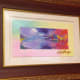 "FOUR SEASONS: WINTER/SPRING" - MIXED MEDIA w/ACRYLIC PAINTING AND COLOR SERIGRAPHY ON WOVEN PAPER. HAND-SIGNED IN ACRYLIC; A UNIQUE VARIATION