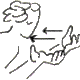 Want in Sign Language: extend both hands forward, palms up. Move both open curved hands toward the chest several times, as if drawing in the desired object.
