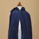 Blue cape. Standard pattern - no adjustments needed. Used velour on the outside, and blue flannel on the inside for warmth.