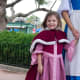 Disney Belle was very excited to meet "mini-Belle", all dressed for winter. Seeing Disney cast members' reactions to these unique costumes is the biggest driving force to keep making them again and again.