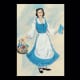 A sketch from Beauty and the Beast on Broadway. Some embellishments planned when Belle was placed on stage. Also notice the switch from ballet-style flats to these mary jane shoes.