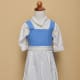 Front view. Collar is a little skewed in the picture, but usually lays flat.