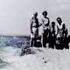 My grandpa, mother and we three kids on a Padre Island sand dune