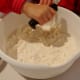 Use a pastry blender to cut in the butter.