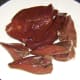 Lambs heart and liver are washed, dried and ready for frying