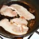 Bacon is fried in the juices of the liver and heart