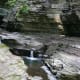 Cascades along the trail of Watkin's Glen.