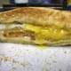 One double decker toasted sandwich ready to eat and enjoy