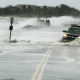 Cars washed away due to Sandy's immense destructive force.