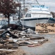 A town seemingly abandoned after the hurricane.