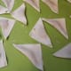 Place potstickers or wontons on a pan or chopping board. Make sure they are not touching.